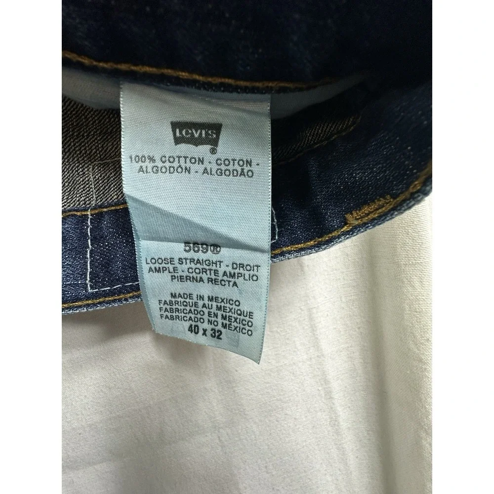 Levi 569 jeans W 40 L 32 ‎ color Blue denim loose relax straight leg pockets